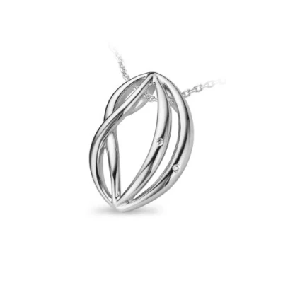 Abbildung von Orphelia Damen Halskette 925 Sterling Silber Diamant 45 cm weiß ZH 4641