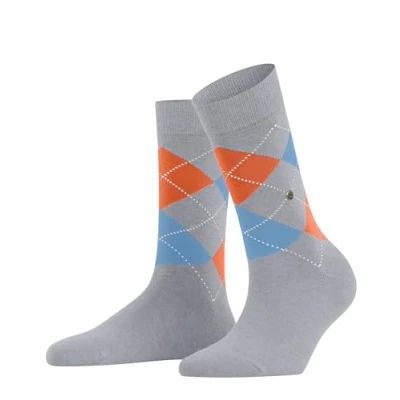 Abbildung von Burlington Damen Socken Queen W So Baumwolle gemustert 1 Paar, Grau Light Grey 3227, 36 41