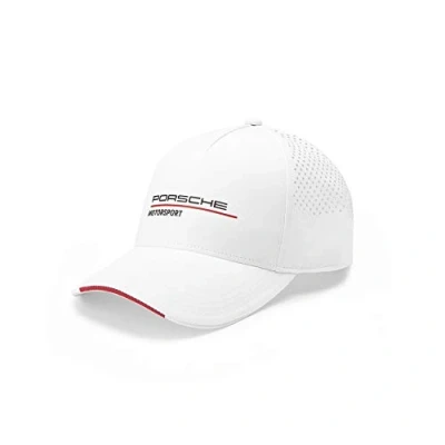 Abbildung von Porsche Motorsport Baseball Cap Kappe Logo (Weiß) Mesh Einsatz hinten