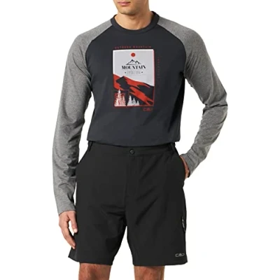 Abbildung von CMP Herren Stretch Bermudas mit Innenfutter, Schwarz, 56