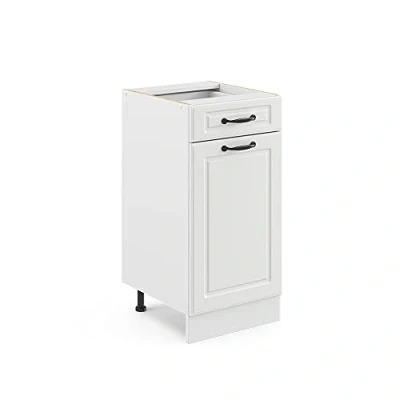 Abbildung von Vicco Unterschrank R Line, Weiß Landhaus/Weiß, 40 cm ohne Arbeitsplatte