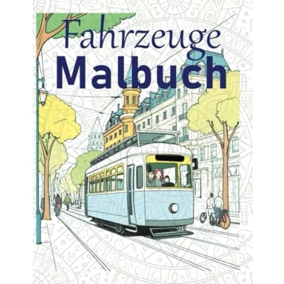 Abbildung von Fahrzeuge Malbuch Malspaß für kleine Künstler: Verschiedene Fahrzeugmotive zum Ausmalen Kinder ab 4 Jahren