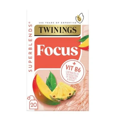 Abbildung von Twinings Focus 2 x 20 Tea Bags with Mango, Pineapple und Ginseng
