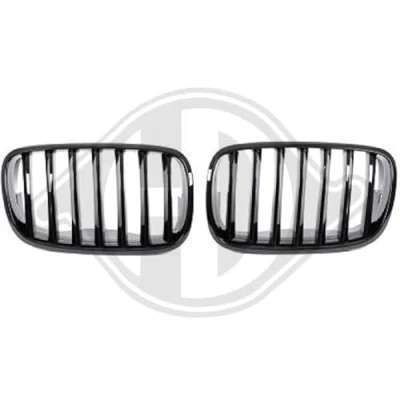 Abbildung von DIEDERICHS 1291440 Kühlergrill schwarz, glänzend BMW: X6, X5