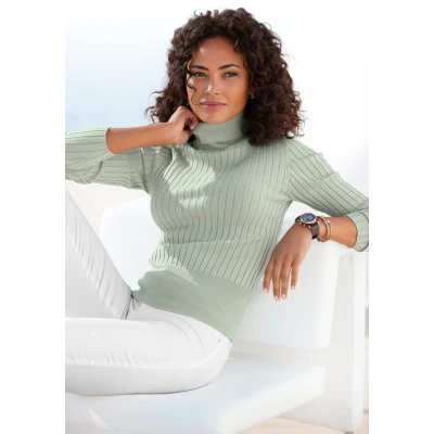 Abbildung von Lascana Strickpullover, Damen, Größe: 32/34, Mint