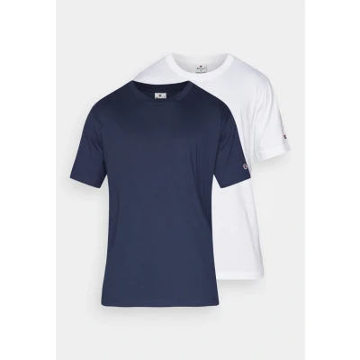 Abbildung von Champion Icons CREW NECK 2 PACK Tshirt basic, Herren, Größe: Small, White/navy