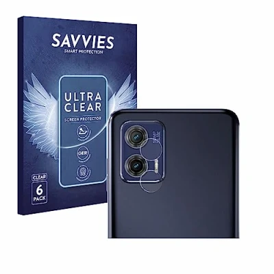 Abbildung von Savvies 6 Stück Schutzfolie für Motorola Moto G73 5G (NUR Kameraschutz) Displayschutz Folie Ultra Transparent