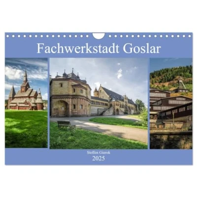 Abbildung von Fachwerkstadt Goslar (Wandkalender 2025 DIN A4 quer), CALVENDO Monatskalender