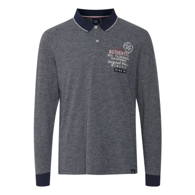 Abbildung von FQ1924 Fqpeder Poloshirt, Herren, Größe: Medium, Navy blazer melange