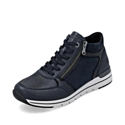 Abbildung von Remonte Damen Low Top Sneaker D0700, Frauen Halbschuhe,lose Einlage,wasserabweisend,remonteTEX,Freizeit,sportlich,straßenschuhe,blau (14),42 EU