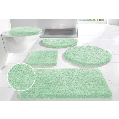 Abbildung von my home Badematte &quot;Sanremo&quot;, Höhe 30 mm, rutschhemmend beschichtet, fußbodenheizungsgeeignet schnell trocknend strapazierfähig, Badteppich, unifarben, rechteckig, rund &amp; als 3 tlg. Set erhältlich