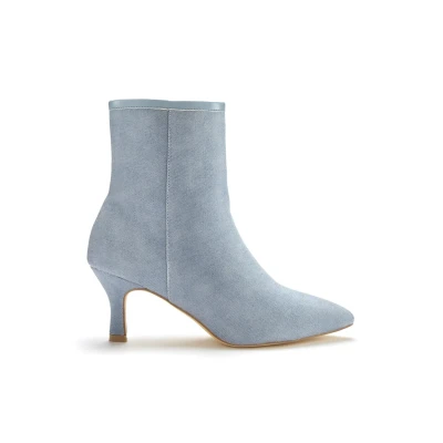 Abbildung von Lascana Stiefelette, Damen, Größe: 38, Denimblau Schuhe