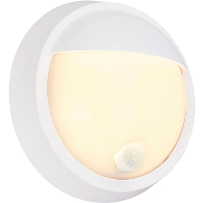 Abbildung von BRILONER LED Wandlampe Akku mit Bewegungsmelder, Dämmerungssensor, 20 sek. Timer, Aussenlampe, Wandleuchte aussen, Strahler außen, Außenleuchte, Außenwandleuchten, 17x7 cm, Weiß
