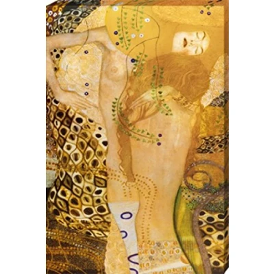 Abbildung von 1art1 Gustav Klimt Poster Wasserschlangen, 190407 Bilder Leinwand Bild Auf Keilrahmen XXL Wandbild Kunstdruck Als Leinwandbild 120x80 cm