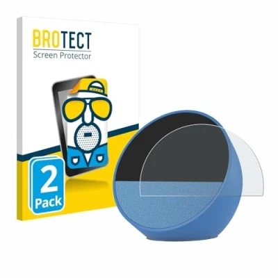 Abbildung von BROTECT Entspiegelungs Schutzfolie für Amazon Echo Spot 2024 (2 Stück) Matte Displayschutz Folie, Anti Reflex, Fingerprint