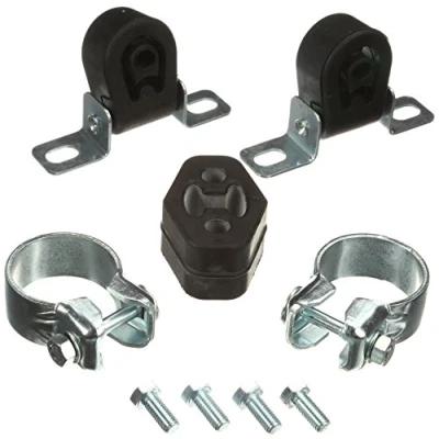 Abbildung von HJS 82 11 4523 Montagesatz, Abgasanlage mit Schellen VOLKSWAGEN: Polo III Schrägheck, Caddy 2 Kastenwagen, Kombi, SEAT: Ibiza