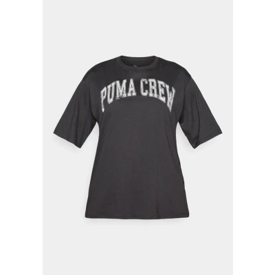 Abbildung von Puma CREW Graphic TEE Sport Tshirt, Damen, Größe: Medium, Black