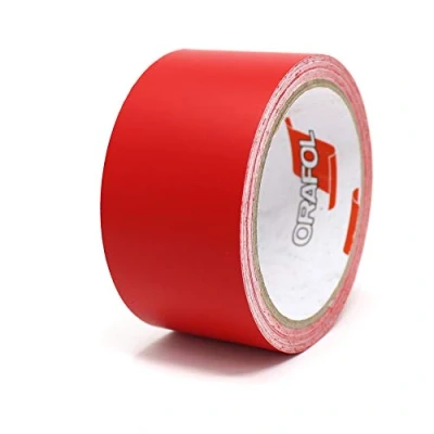 Abbildung von 10 Meter (1,39/Meter) Matt Zierstreifen Auto Motorrad Boot Modellbau Basteln DIY Deko Finest Folia Dekorstreifen Seitenstreifen Klebestreife (Rot Matt, 30mm Breite)