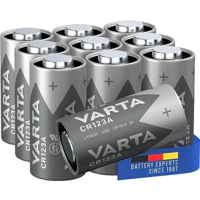 Abbildung von Varta CR123A Professional Batterie (10er Pack, Photo Lithium für High Tech Kameras und Blitze oder Überwachungskameras)
