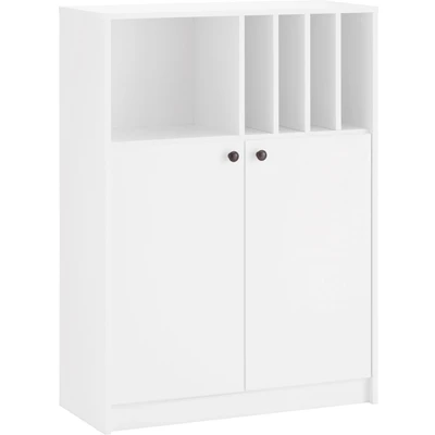 Abbildung von Home affaire Aktenschrank &quot;Licia&quot;, Kommode &quot;Licia&quot; 2 Türen und 5 offene Fächer