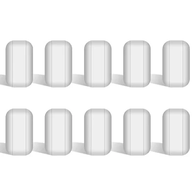 Abbildung von stonylab 10 Teiliges PTFE Magnetrührstäbchen Set, mm beschichtet Stir Bar Set Magnetrührstäbe Weißer Rührmischer für Rührer, PK