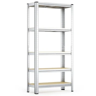 Abbildung von Wiltec Schwerlastregal 90x30x180cm, Gesamtlast 875kg, Steckregal verzinkt aus Stahl, Lastenregal mit 5 Ablagen, Werkstattregal