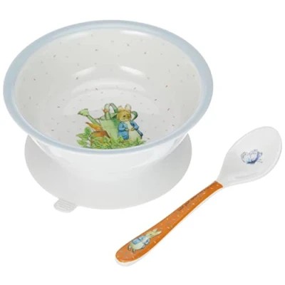 Abbildung von Peter Rabbit Jour Paris Box Bowl Saugnapf/Löffel Pierre für Not Spilled!, mehrfarbig, 1 Stück BP702P