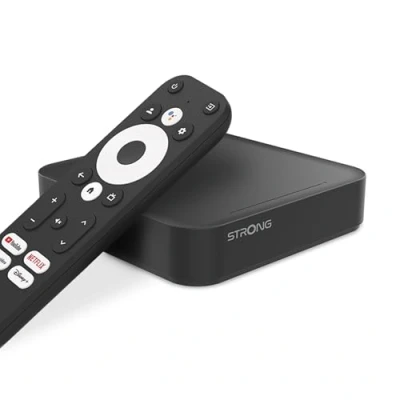 Abbildung von STRONG LEAP S3 Ultimate Streaming Box mit Android 11 2 Monate Zattoo gratis 4K UHD Auflösung Bluetooth Sprachfernbedienung und Google Assistant Neflix Prime Video Disney+ UVM.