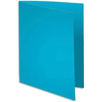 Abbildung von Exacompta 340006E 100er Pack Aktendeckel SUPER für DIN A4 in Pastellfarben PEFC™zertifizierte hellblau ideal das Büro und Schule die mobile Organisation