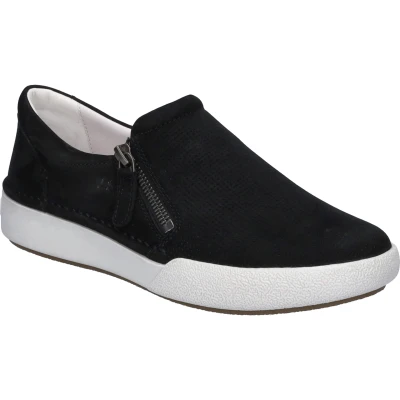 Abbildung von Josef Seibel Damen Slipper Claire 20,Weite G (Normal),Wechselfußbett,Slip ons,freitzeitschuhe,offener einschlupf,Slides,schwarz,36 EU