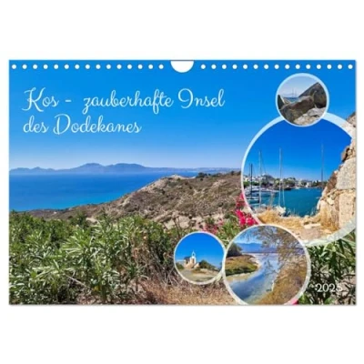 Abbildung von Kos zauberhafte Insel des Dodekanes (Wandkalender 2025 DIN A4 quer), CALVENDO Monatskalender