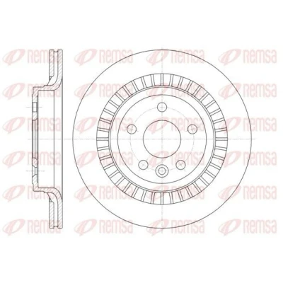 Abbildung von REMSA 61320.10 Bremsscheibe Hinterachse 302, 302 22 5 Belüftet VOLVO: XC60 I