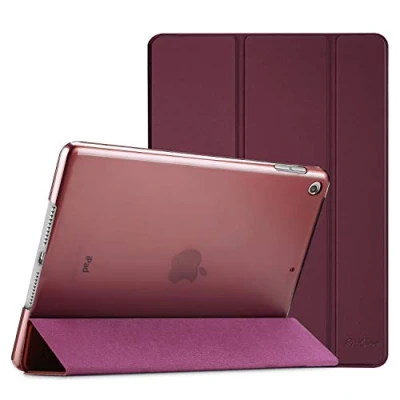 Abbildung von ProCase Hülle für iPad 9./8./7. Generation 10,2 Zoll 2021 2020 2019, Schutzhülle Smart Case Cover Kompatibel mit 9/8/7 Wein