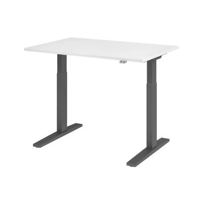 Abbildung von Hammerbacher Schreibtisch XMKA12 Weiß/Graphit