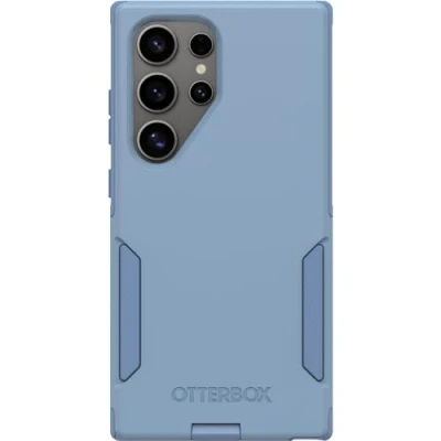 Abbildung von OtterBox Schutzhülle für Samsung Galaxy S24 Ultra Commuter Series Crisp Denim (Blau), schlank und robust, taschenfreundlich, mit Portschutz