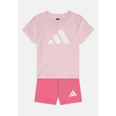 Abbildung von adidas Unisex Baby ESSENTIALS BIG LOGO T SHIRT SET, clear pink/white, 18 24 Months