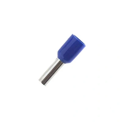 Abbildung von 100x Aderendhülsen isoliert 2,5mm² / 8mm blau