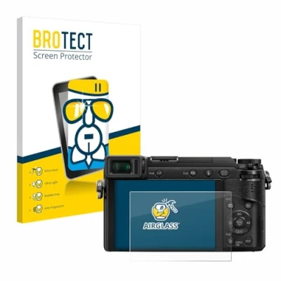 Abbildung von BROTECT Schutzglas für Panasonic Lumix DMC GX80 Schutzfolie Panzer Folie Glas [Extrem Kratzfest 9H, Anti Fingerprint, Ultra Transparent]