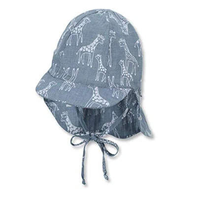 Abbildung von Sterntaler® Schirmmütze Nacken (1 St., Sommermütze bedruckt und gefüttert mit Batist (Bio) Mütze Nackenschutz Größenregulierungsband