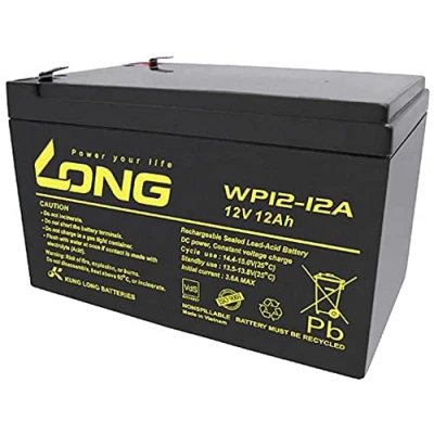 Abbildung von Long WP12 12A/F2 Batteria al Piombo 12 V Ah AGM (L x A P) 151 98 mm Spina piatta 6,35