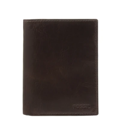 Abbildung von Fossil Derrick Geldbörse, Herren, Größe: One Size, Dark brown