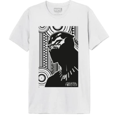 Abbildung von Marvel Herren Meblpacts004 T Shirt, weiß, L