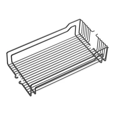 Abbildung von Einhängekorb anthrazit 350 x 467 110 mm für 400 Schrankbreite Drahtkorb Apothekerauszug DISPENSA X, Junior und Swing von SO TECH®