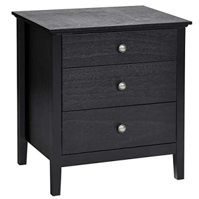 Abbildung von COSTWAY Nachttisch, Schwarz, 45D x 60W 66H cm