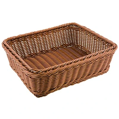 Abbildung von APS 40244 Korb, GN 1/3, 32,5 x 17,6 cm, Höhe 10 mit Edelstahldraht im Rand, Polypropylen, beige