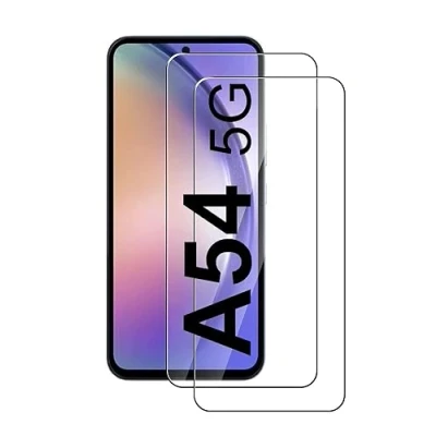 Abbildung von [2 Stück] Schutzglas kompatibel mit Samsung Galaxy A54 5G Panzerfolie Schutzfolie Verbundglas Displayglas Echt Hart Tempered Glass 9H Härte Glas