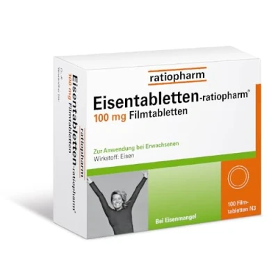 Abbildung von Eisentabletten ratiopharm 100 mg St
