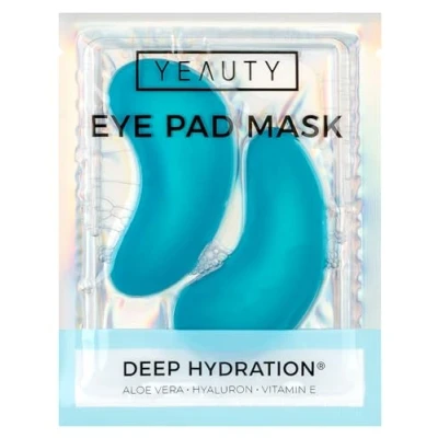Abbildung von *NEU* YEAUTY DEEP HYDRATION EYE PAD MASK, feuchtigkeitsspendende Augenpads mit Aloe Vera, Hyaluron und Vitamin E gegen trockene spröde Haut, für eine optimal durchfeuchtete Augenpartie, 1x 2 Stück