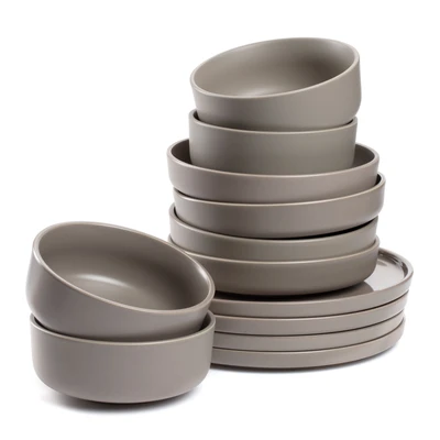 Abbildung von LEONARDO Geschirr Set &quot;ROMA, Geschirrset, 12 teilig&quot;, (Set, tlg.), Service, spülmaschinengeeignet