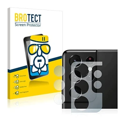 Abbildung von BROTECT Schutzglas für Samsung Galaxy S21 Ultra 5G (NUR Kameraschutz) Schutzfolie Panzer Folie Glas [Extrem Kratzfest 9H, Anti Fingerprint,